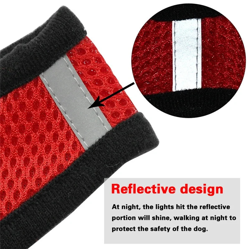 Dog Harness Walking Lead Leash For Small Dogs Collar Polyester Adjustable Mesh Puppy Cat Harness Vest For Medium Pet Accessories