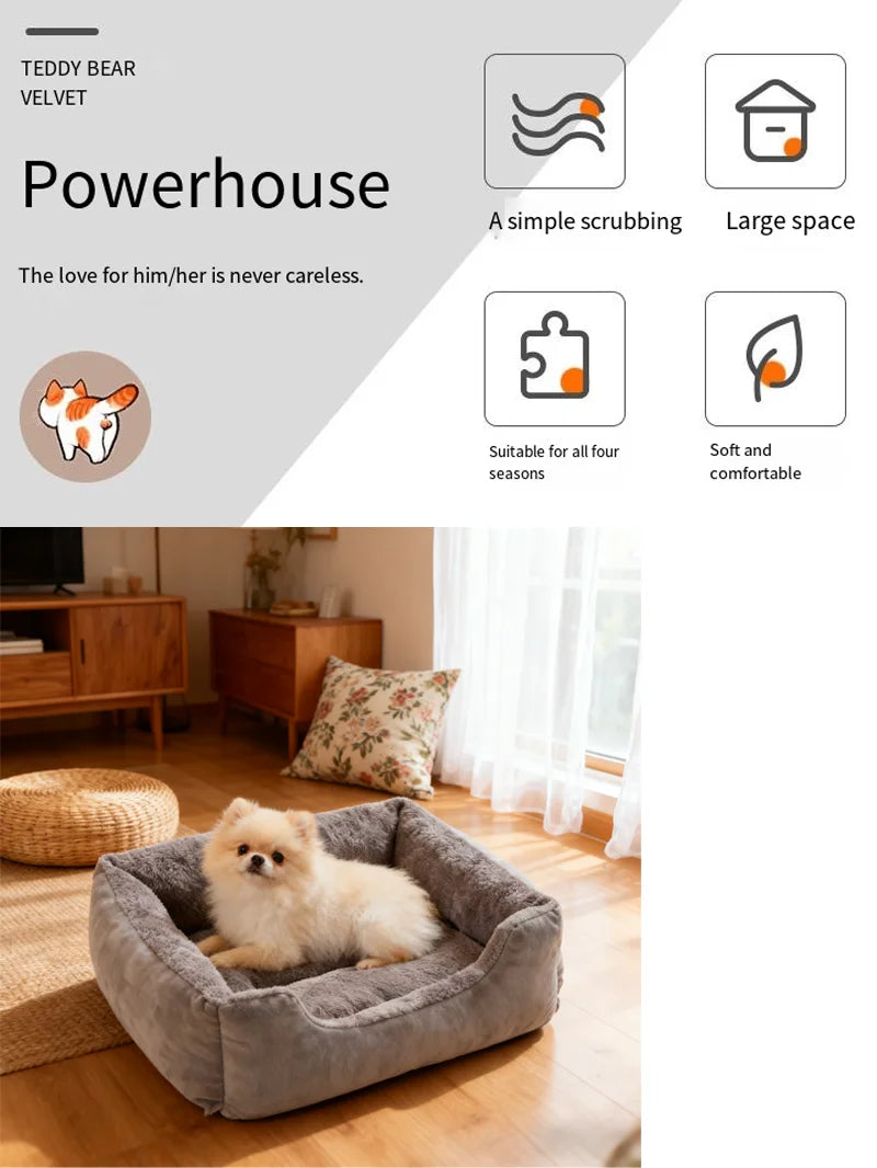 Doghouse universal washable and bite-resistant winter warm mat super large security cat and dog kennel sofa
