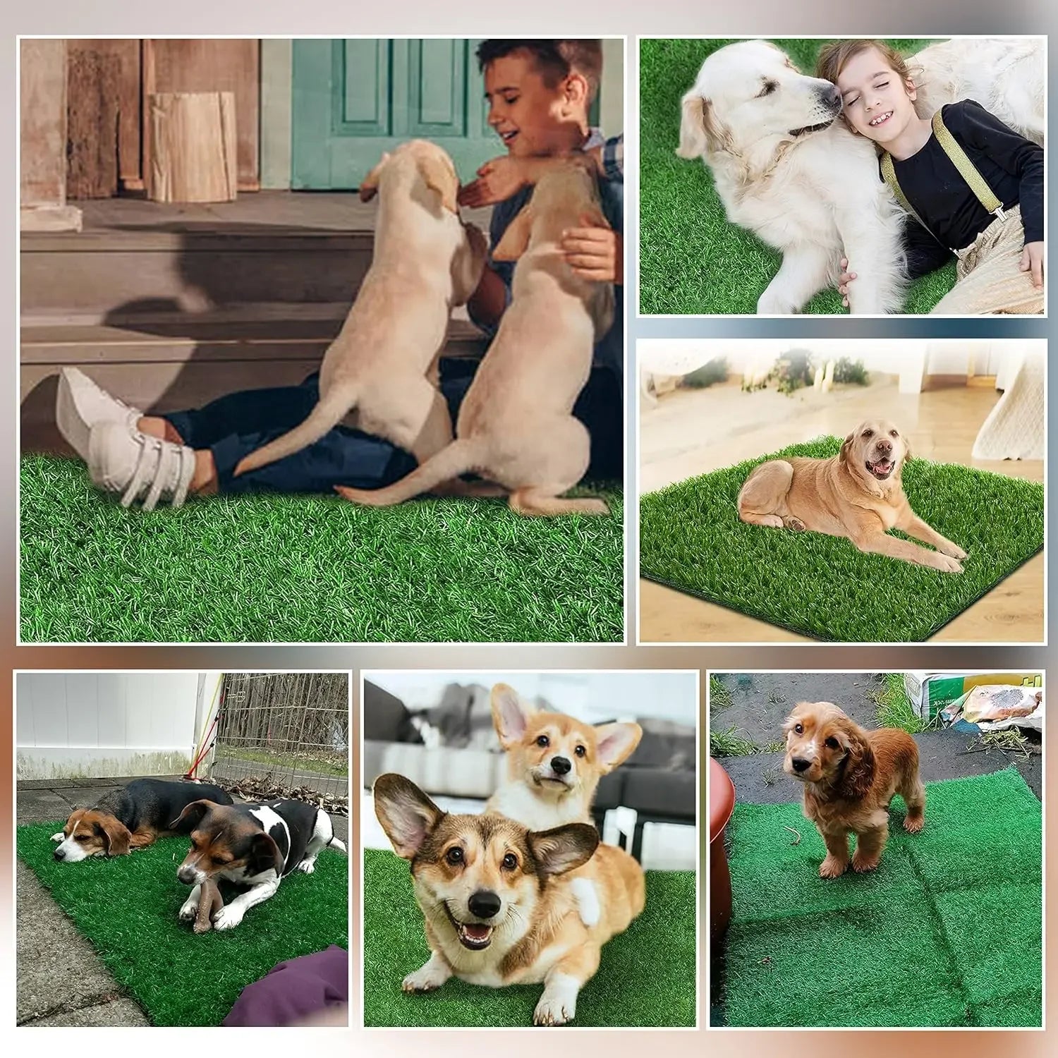 Dogs Grass for Potty Training Artificial Grass for Dogs Puppy Fake Grass Pads Large Dogs Supplies Pets Litter Rugs for Puppy