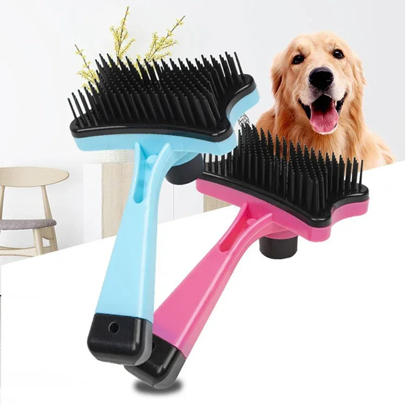 Dog Brush Cat Grooming Brush Self Cleaning Static Free Massage Comb Stable Thicker Bristles Pet Supplies