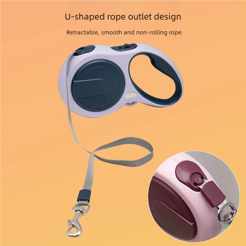 5m Dog Leash Retractable Roulette Collar for Small Medium Dog Accessories Adjustable Durable Walking Hiking Bulldog Rope