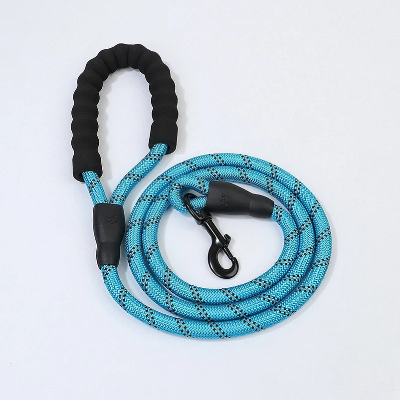 Dog Leash Slip Rope Lead Leash Heavy Duty Braided Rope Adjustable Loop Collar Training Leashes for Medium Large Dogs