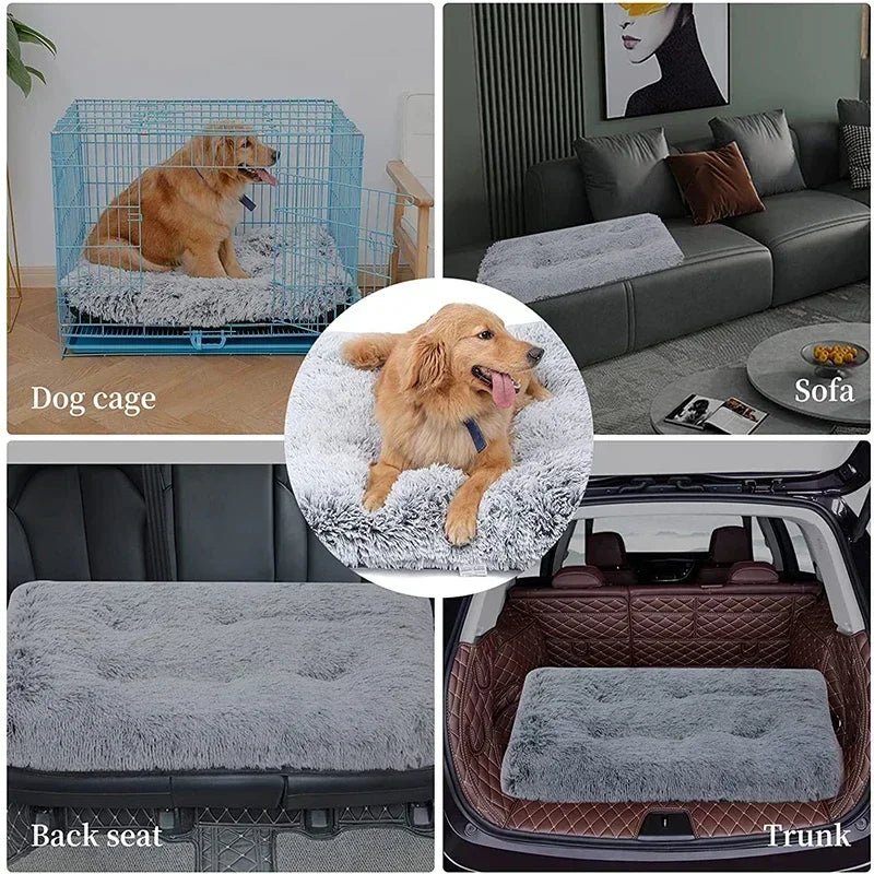 Dog Bed Super Soft Plush Cat Beds for Small Medium Large Dogs Removable for Cleaning Puppy Cushion Claming Dog Beds Pet Mat