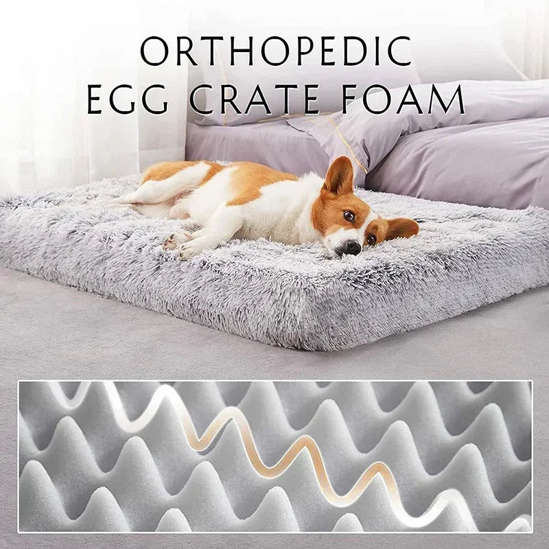 Dog Bed Super Soft Plush Cat Beds for Small Medium Large Dogs Removable for Cleaning Puppy Cushion Claming Dog Beds Pet Mat