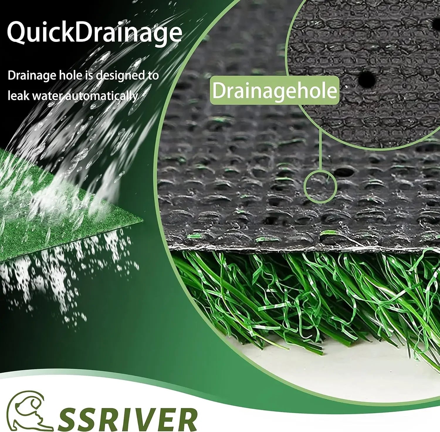 Dogs Grass for Potty Training Artificial Grass for Dogs Puppy Fake Grass Pads Large Dogs Supplies Pets Litter Rugs for Puppy