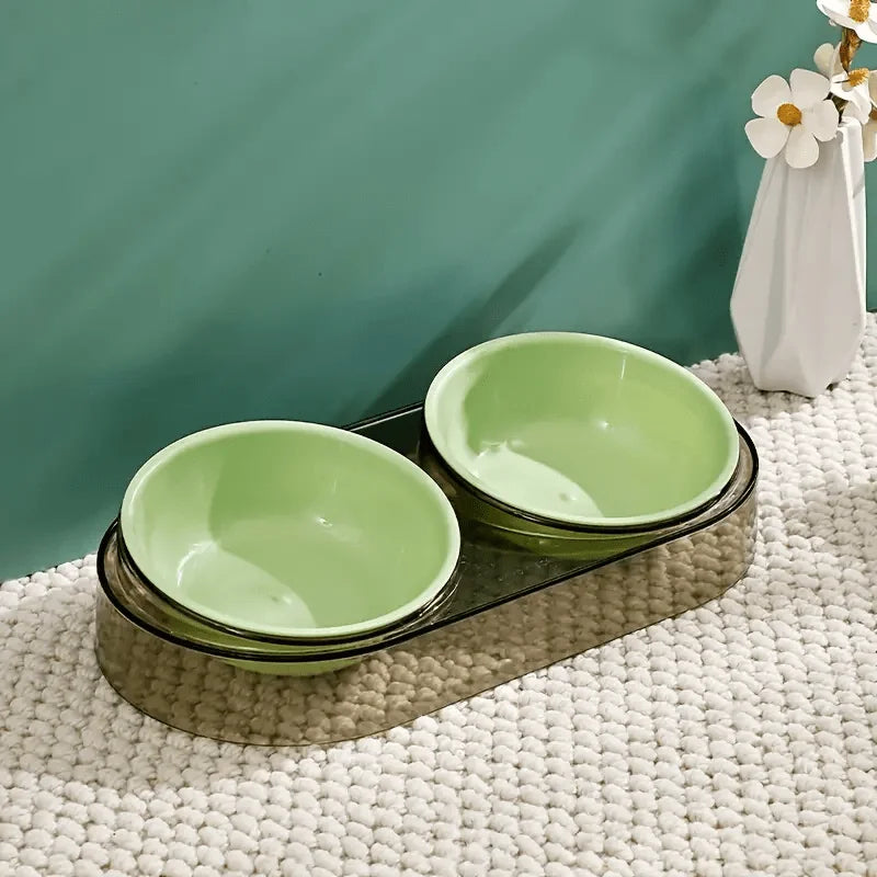Durable Elevated Dual Bowl Feeder | Raised Pet Feeding Station with Non-Slip Stand, Easy Feeding for Cats & Small Dogs