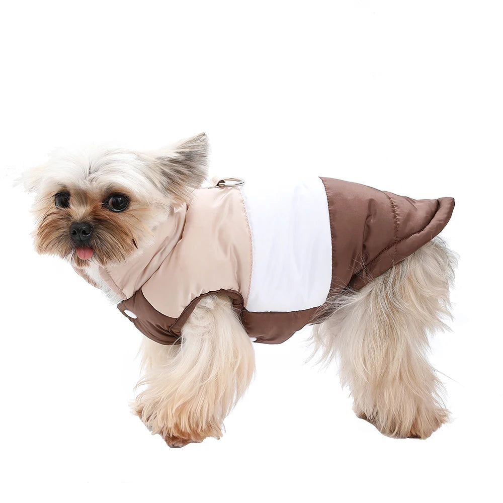 Dog Jacket Winter Windproof Warm Coat With D-Ring For Small Medium Dog Cat Puppy Yorkshire Chihuahua Pug Waterproof Pet Costume