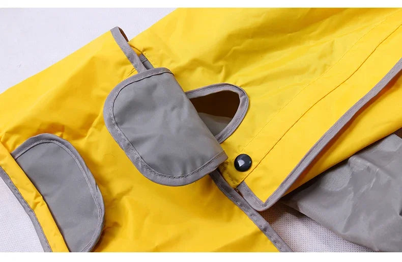 Waterproof Raincoat For Dogs Suits Dot Rain Cape For Medium Big Dogs Hooded Jacket Poncho Pet Rain Coat Chubasquero Para Perrors