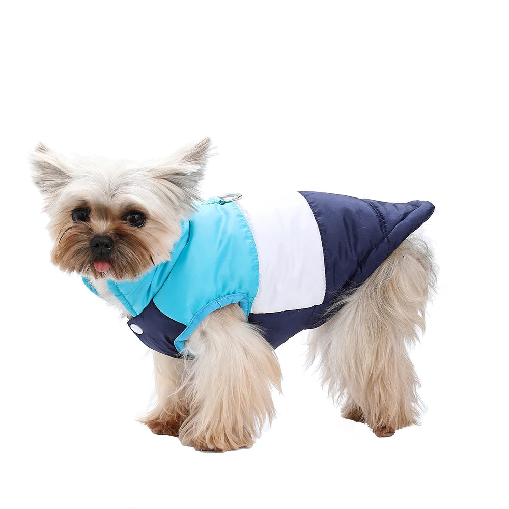 Dog Jacket Winter Windproof Warm Coat With D-Ring For Small Medium Dog Cat Puppy Yorkshire Chihuahua Pug Waterproof Pet Costume