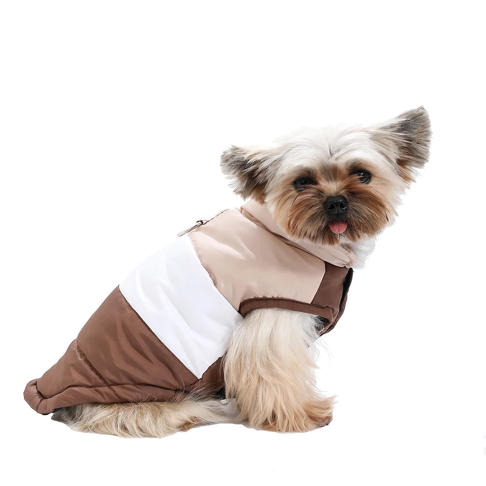 Dog Jacket Winter Windproof Warm Coat With D-Ring For Small Medium Dog Cat Puppy Yorkshire Chihuahua Pug Waterproof Pet Costume