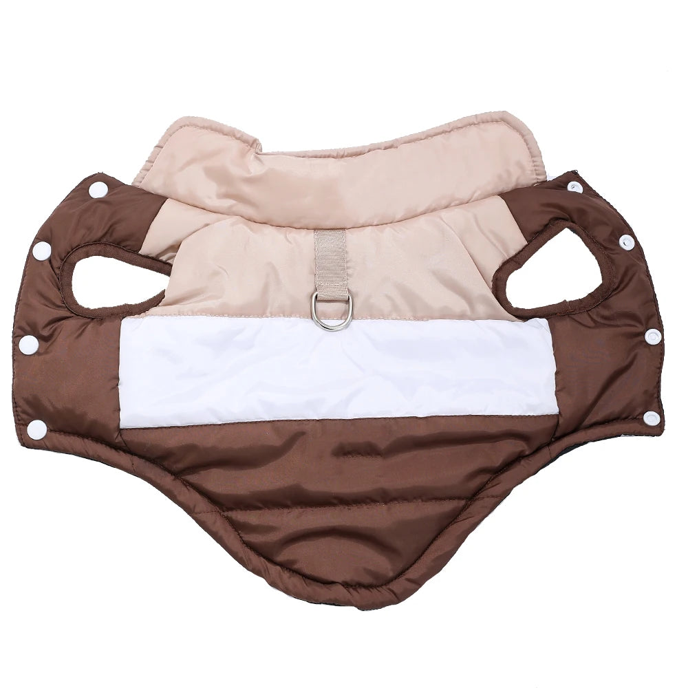 Dog Jacket Winter Windproof Warm Coat With D-Ring For Small Medium Dog Cat Puppy Yorkshire Chihuahua Pug Waterproof Pet Costume