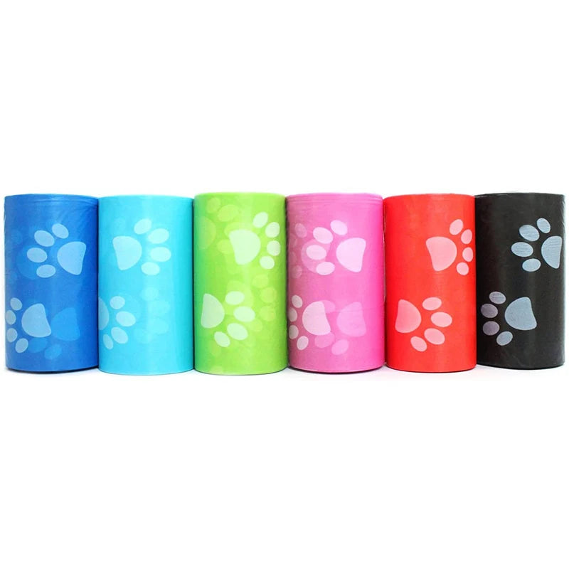 Dog Poop Bag Outdoor Cleaning Poop Bag Outdoor Clean Pets Supplies for Dog 15Bags/Roll Refill Garbage Bag Pet Supplies