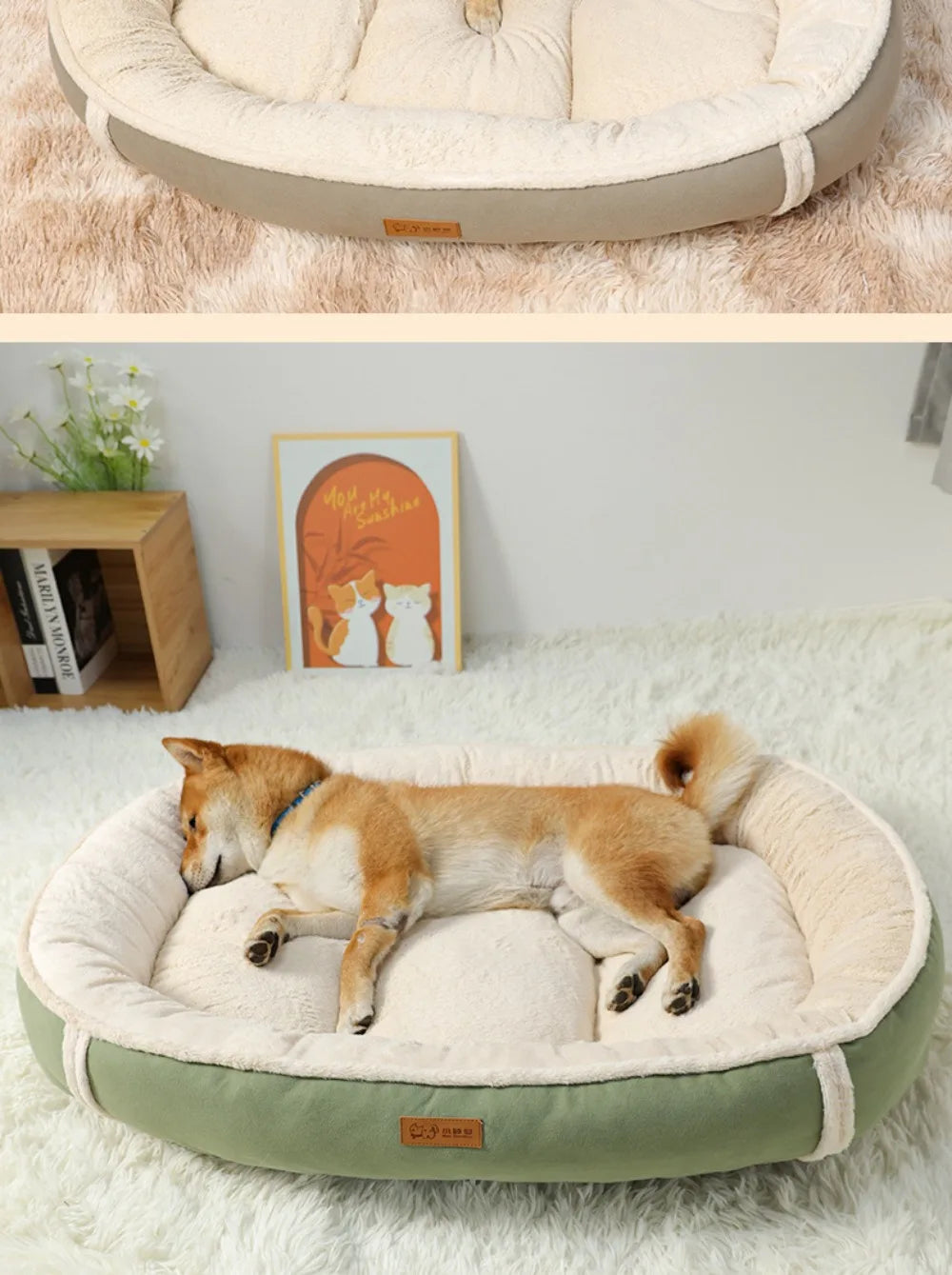Dog kennel pet warm mat  bed four seasons universal dog mat sleeping mat small and medium-sized dog kennel thick mat.