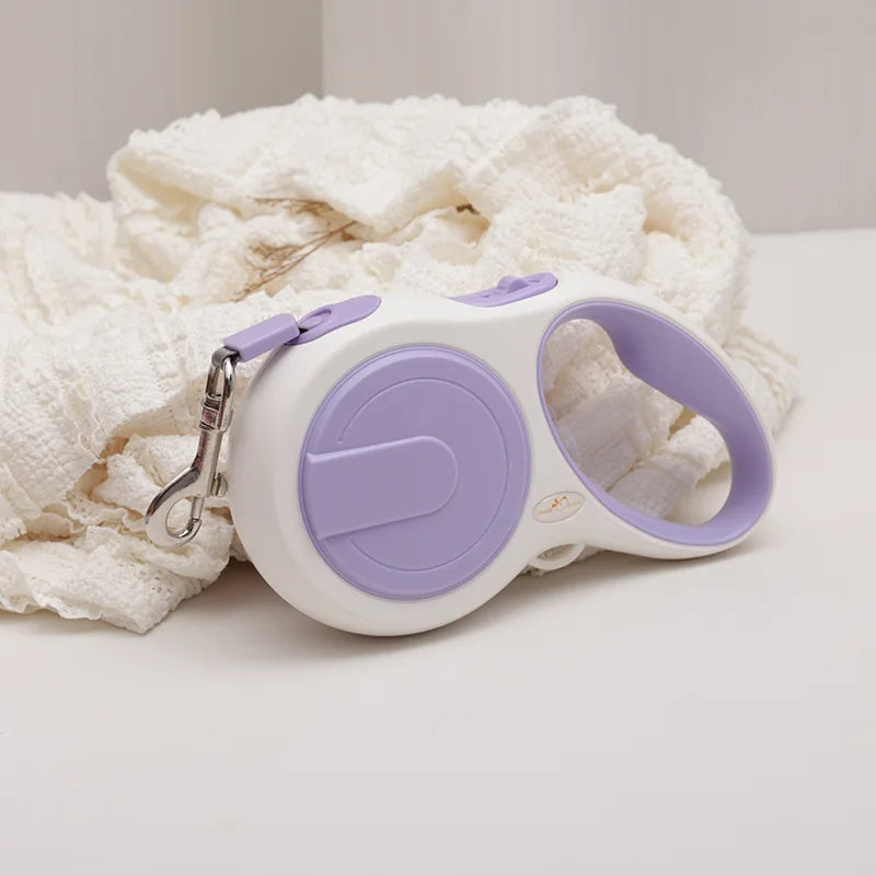 5m Dog Leash Retractable Roulette Collar for Small Medium Dog Accessories Adjustable Durable Walking Hiking Bulldog Rope