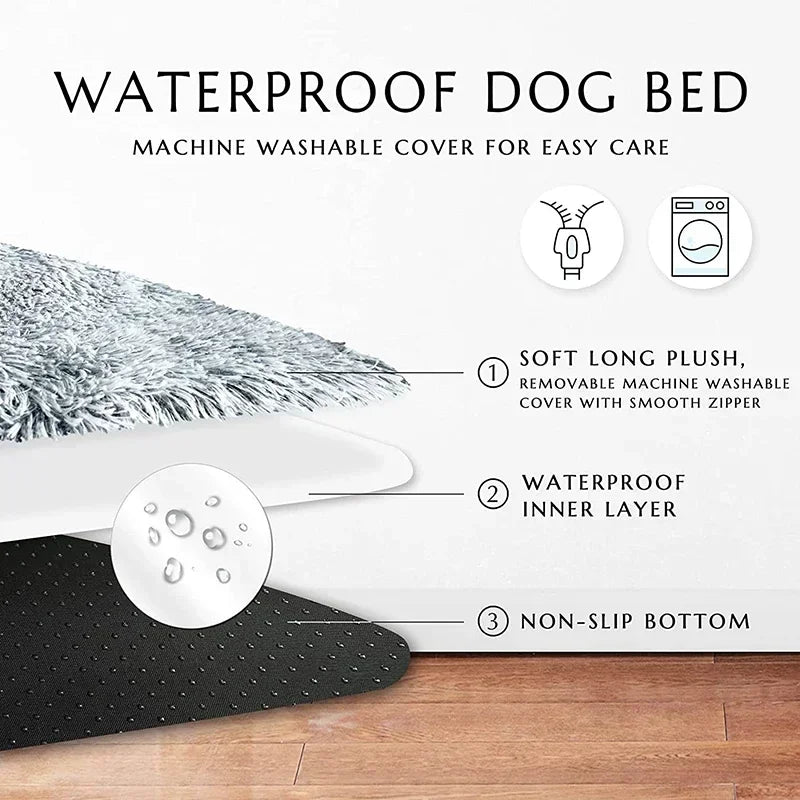 Dog Bed Super Soft Plush Cat Beds for Small Medium Large Dogs Removable for Cleaning Puppy Cushion Claming Dog Beds Pet Mat