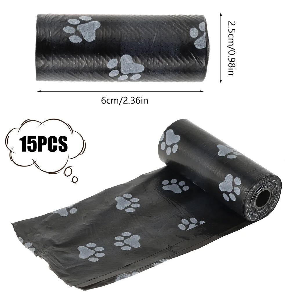10/30/50Roll Dog Poop Disposable Pet Waste Bags Dog  Design Pet Poop Clean Pick Up Bone Bag Dispenser Tools