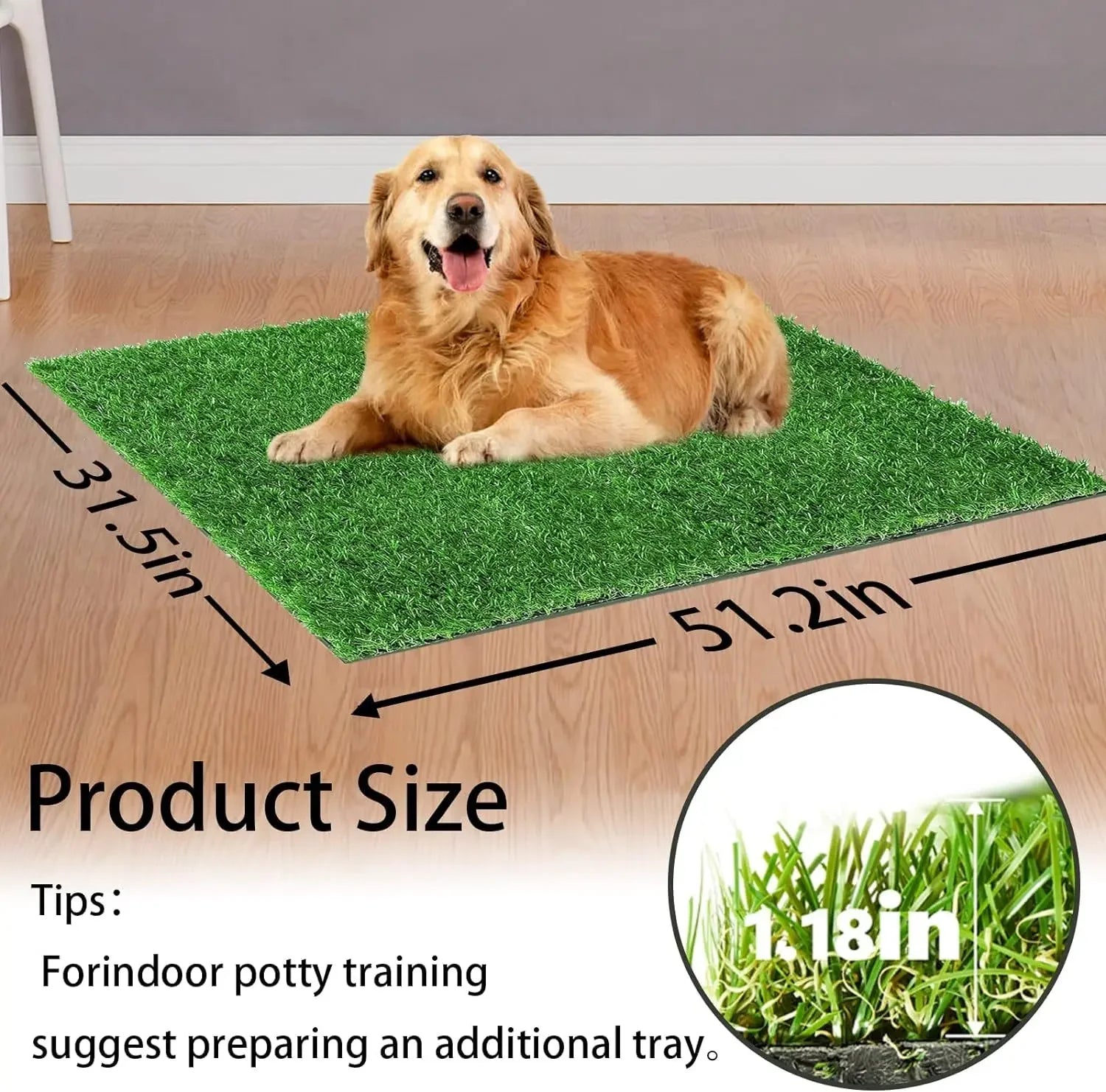 Dogs Grass for Potty Training Artificial Grass for Dogs Puppy Fake Grass Pads Large Dogs Supplies Pets Litter Rugs for Puppy