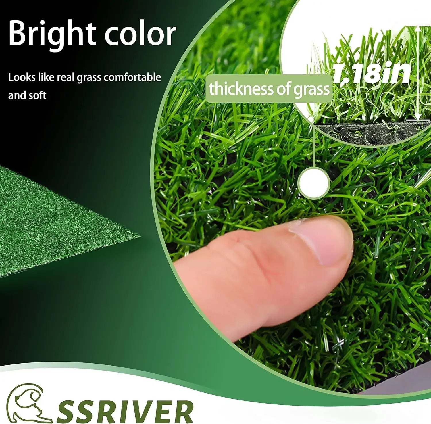 Dogs Grass for Potty Training Artificial Grass for Dogs Puppy Fake Grass Pads Large Dogs Supplies Pets Litter Rugs for Puppy