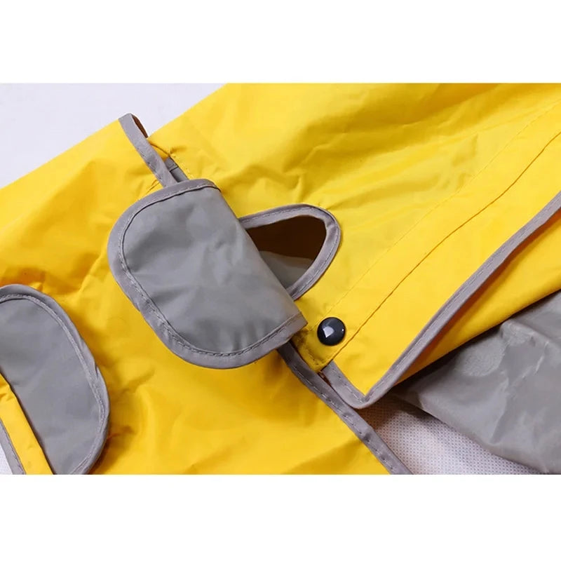 Waterproof Raincoat For Dogs Suits Dot Rain Cape For Medium Big Dogs Hooded Jacket Poncho Pet Rain Coat Chubasquero Para Perrors