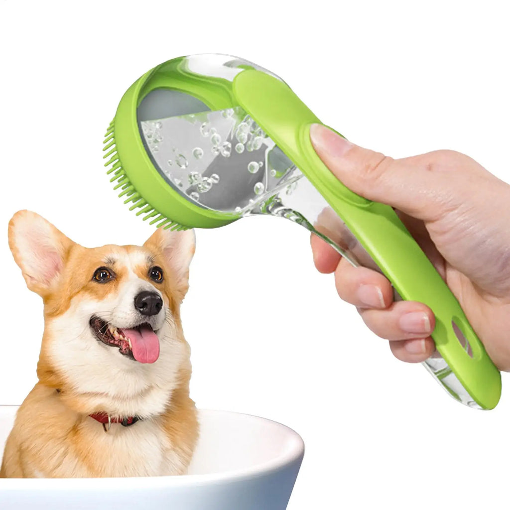 Dog Bath Brush Bathing Brush for Dog Bath Gentle Scrub Massager with Soap Dispenser Portable Washer Tool for Shower Massage