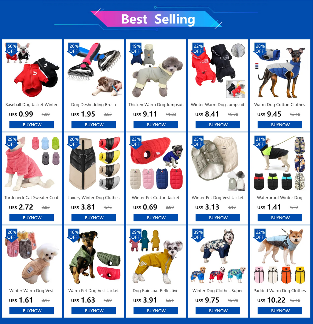 Winter Pet Cotton Jacket Warm Dog Clothes Puppy Coat For Small Medium Dogs Cats Outfit Chihuahua French Bulldog Maltese Clothing