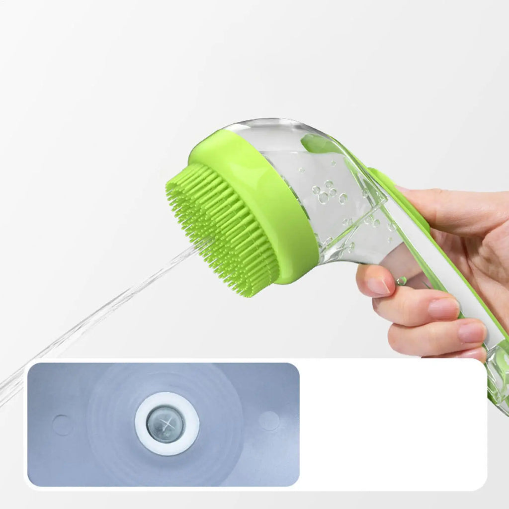 Dog Bath Brush Bathing Brush for Dog Bath Gentle Scrub Massager with Soap Dispenser Portable Washer Tool for Shower Massage