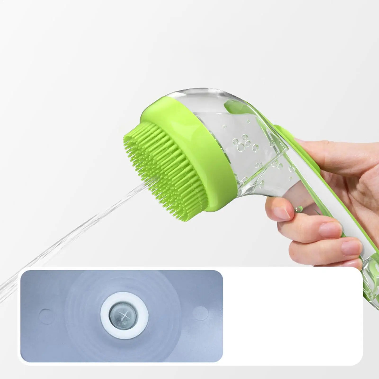 Dog Bath Brush Bathing Brush for Dog Bath Gentle Scrub Massager with Soap Dispenser Portable Washer Tool for Shower Massage