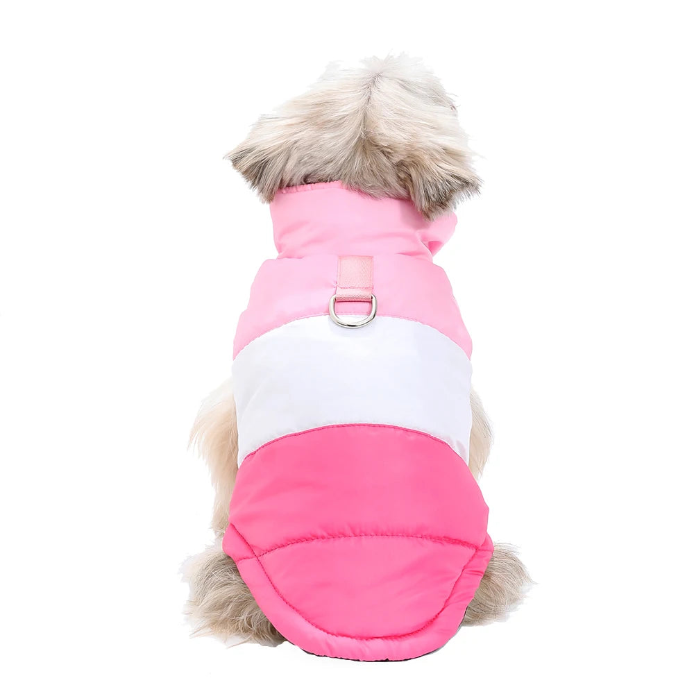 Dog Jacket Winter Windproof Warm Coat With D-Ring For Small Medium Dog Cat Puppy Yorkshire Chihuahua Pug Waterproof Pet Costume