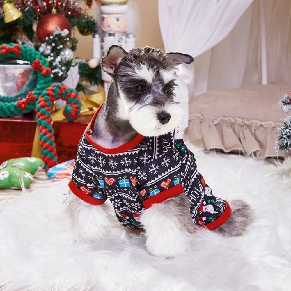 Pet Dog Christmas Shirt Clothes Xmas Vest Soft Shirts Holiday for Dogs