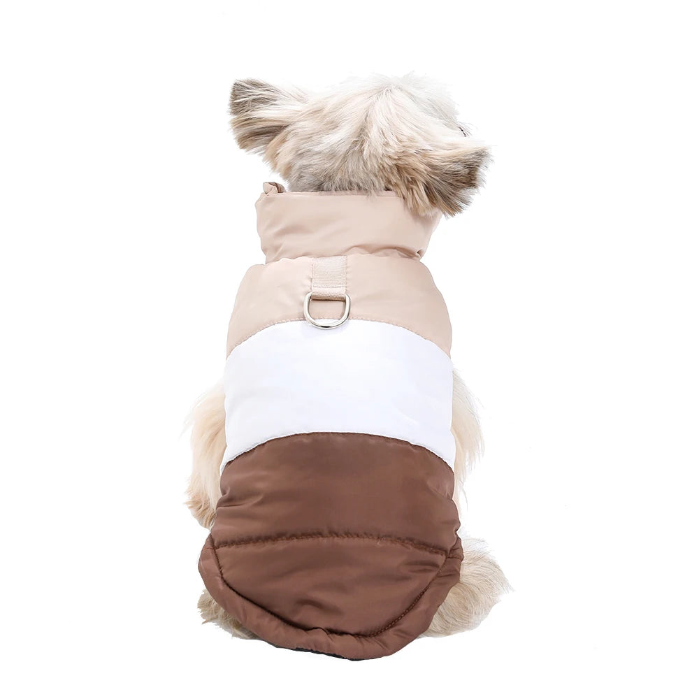 Dog Jacket Winter Windproof Warm Coat With D-Ring For Small Medium Dog Cat Puppy Yorkshire Chihuahua Pug Waterproof Pet Costume