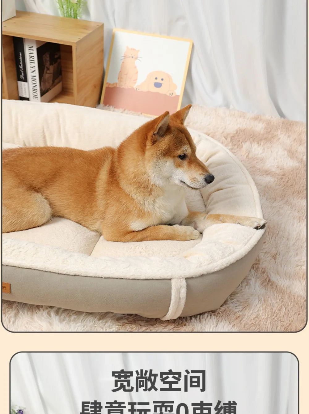 Dog kennel pet warm mat  bed four seasons universal dog mat sleeping mat small and medium-sized dog kennel thick mat.