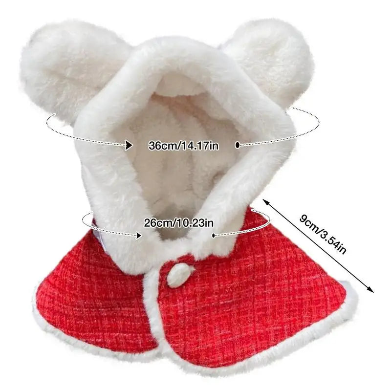 Dog Christmas Costume Christmas Pet Santa Claus Cloak Christmas Pet Costumes Dog Cat Cosplay Dress Up Winter Clothes