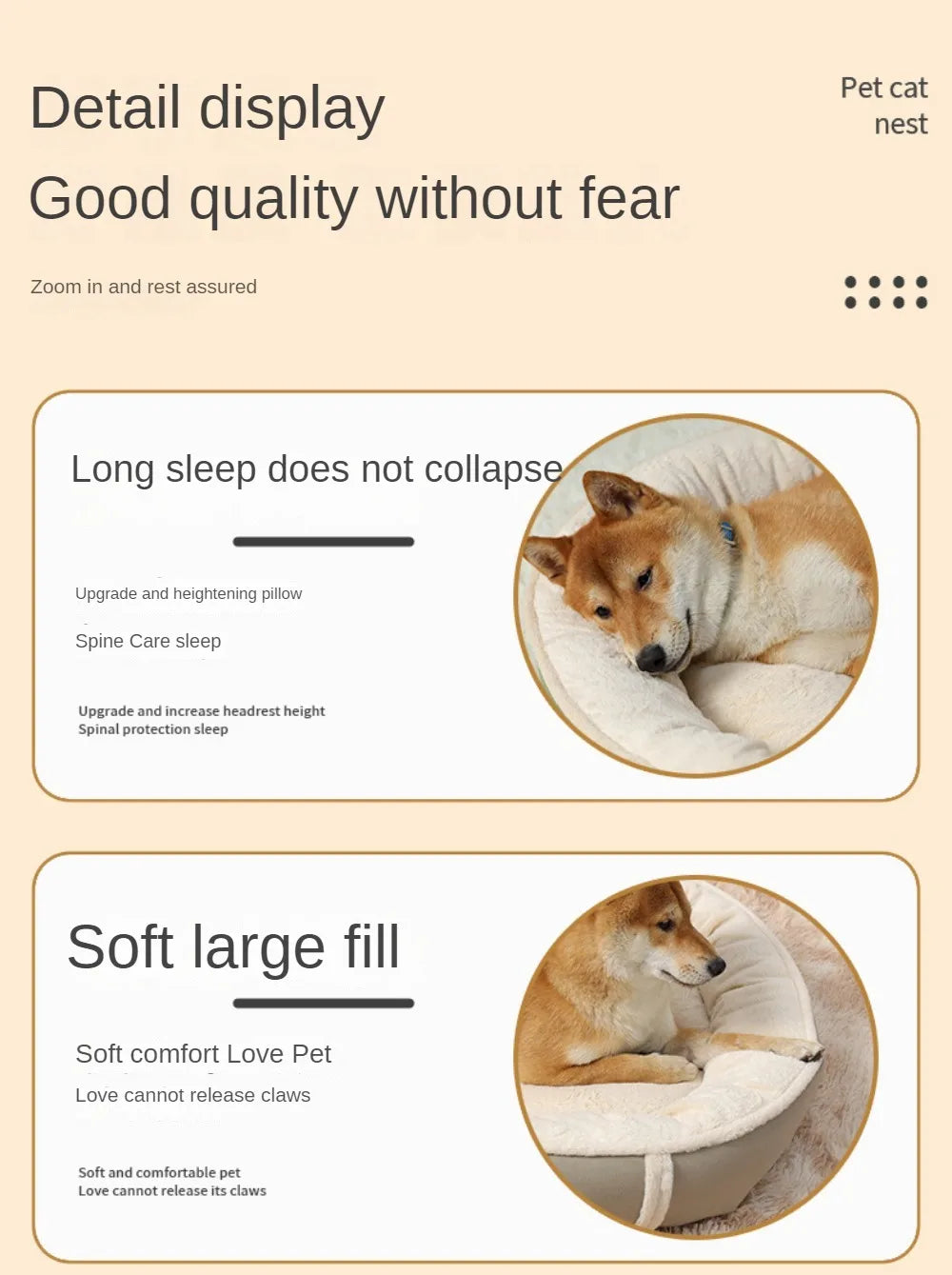 Dog kennel pet warm mat  bed four seasons universal dog mat sleeping mat small and medium-sized dog kennel thick mat.