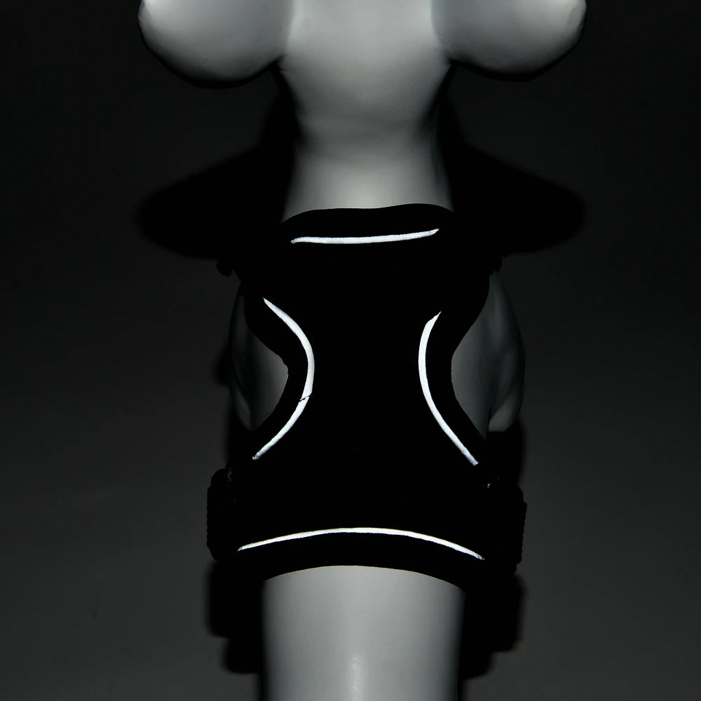 Pet Dog Leash For Small Medium Dogs Cats Hiking Reflective Puppy Adjustable Solid Harness Vest Set Chihuahua Bulldog Supplies