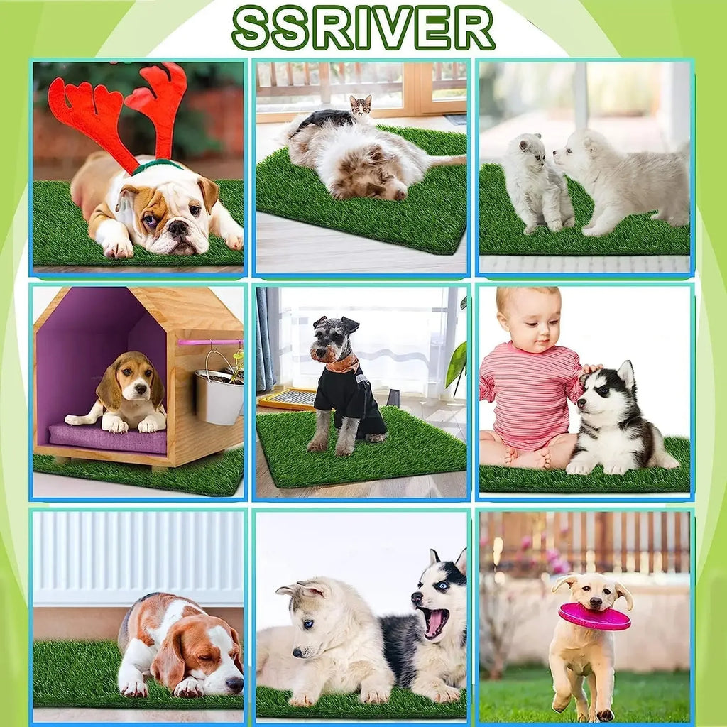 Dogs Grass for Potty Training Artificial Grass for Dogs Puppy Fake Grass Pads Large Dogs Supplies Pets Litter Rugs for Puppy