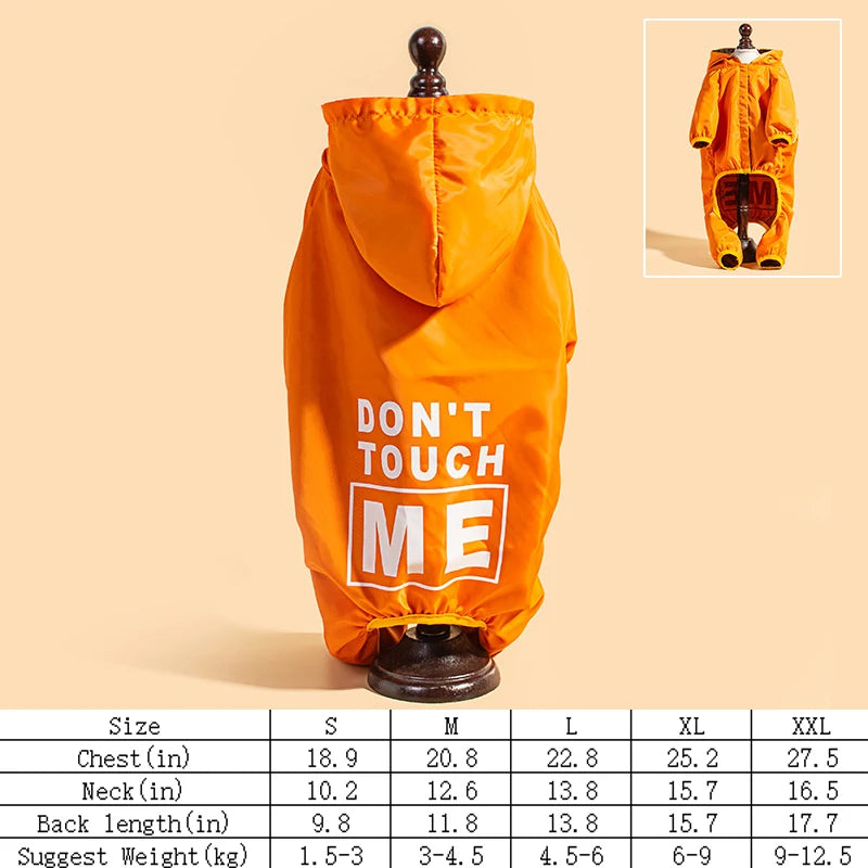 Dog Clothes Four Legged Raincoats Four Seasons Outings Waterproof and Dustproof Clothes Big Dog Clothes Star Pets
