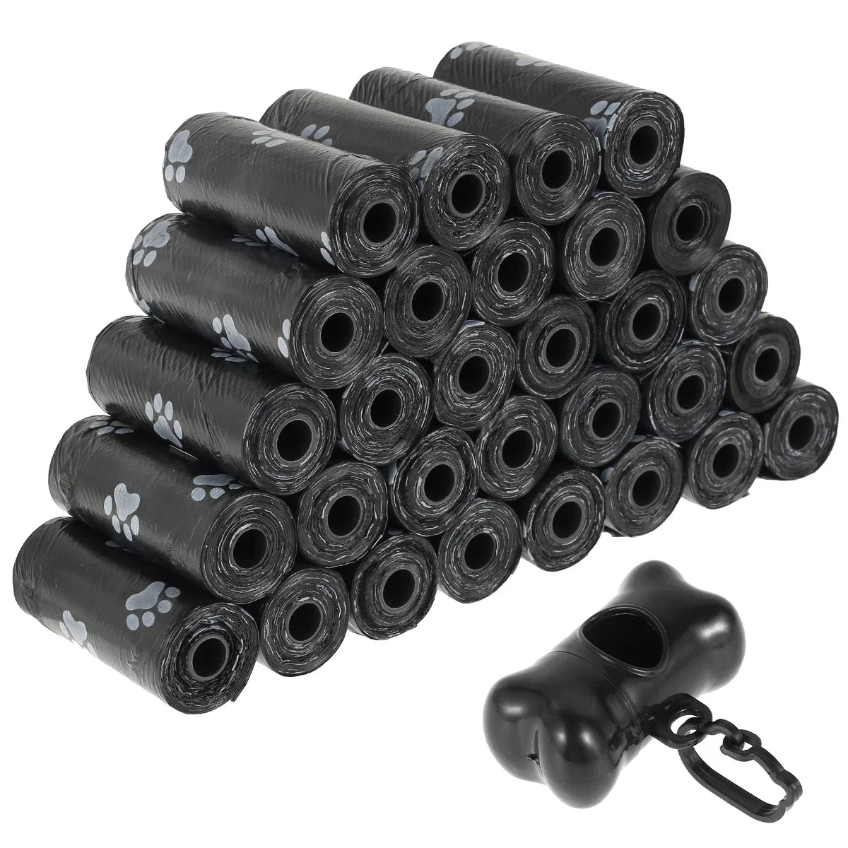 10/30/50Roll Dog Poop Disposable Pet Waste Bags Dog  Design Pet Poop Clean Pick Up Bone Bag Dispenser Tools