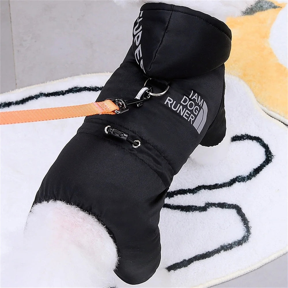 Thicken Warm Dog Jumpsuit Winter Pet Dogs Clothes for Chihuahua Coat Waterproof Hoodie Puppy Overalls Poodle Jacket Pet Apparel