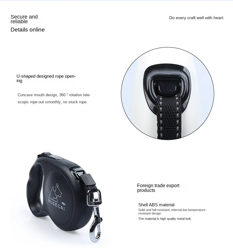 Dog Leash Large Small Medium Dog Leash Golden Hair Teddy Walk Cat Dog Mi Automatic Retractable Rope Small Animal Supplies