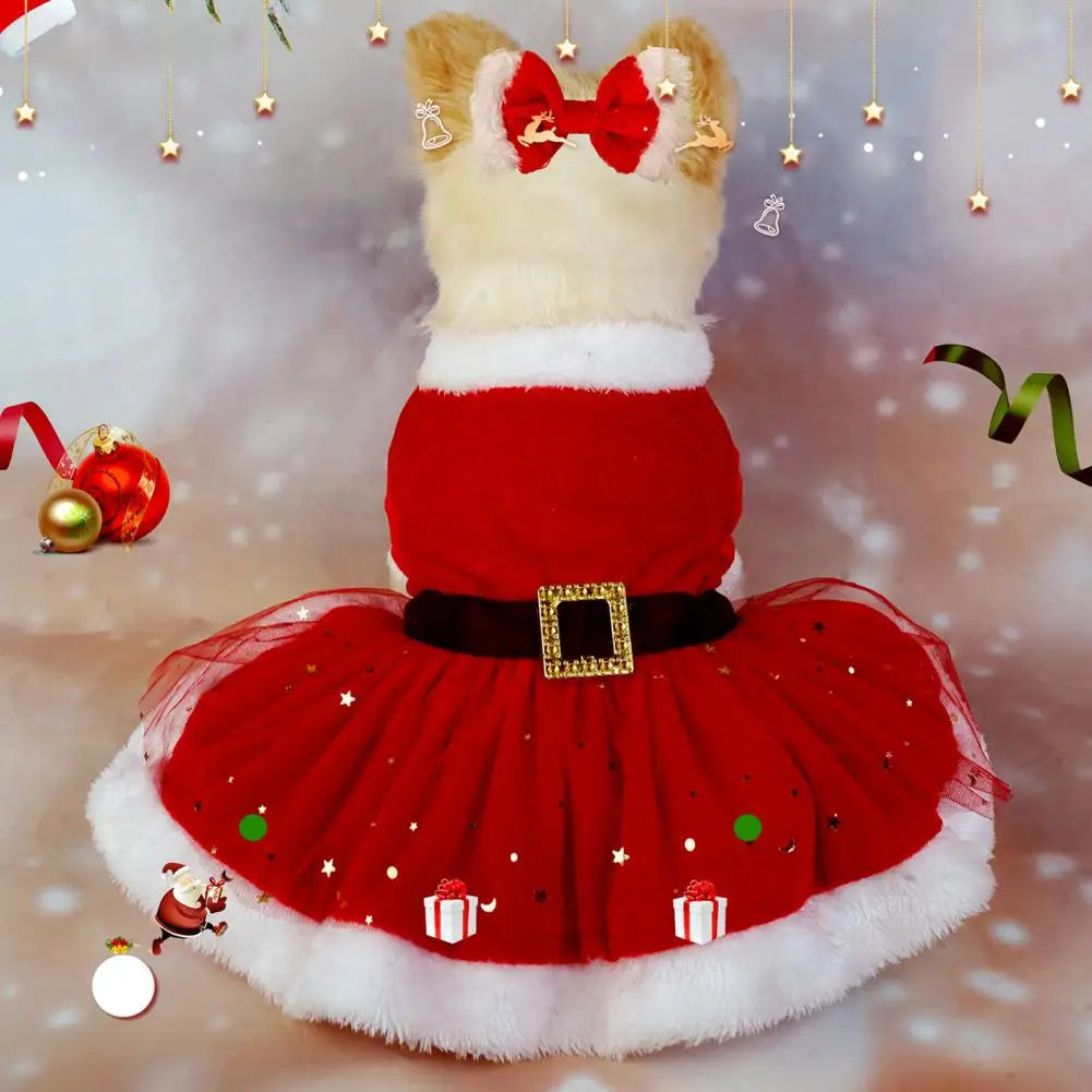 Christmas Dog Dresses,For Dogs Clothes,Pet Costume